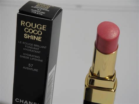 chanel rouge coco shine lippenstift nr.57 adventure|Chanel Aventure Rouge Coco Shine Hydrating Sheer Lipshine.